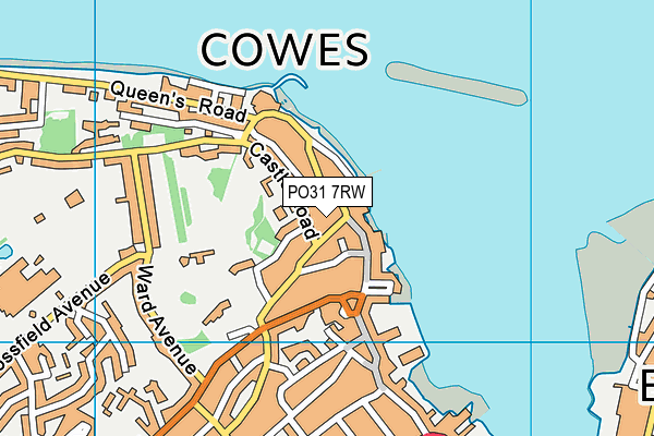 PO31 7RW map - OS VectorMap District (Ordnance Survey)