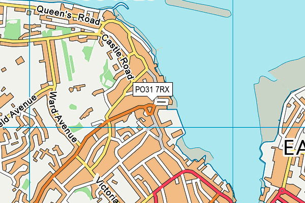 PO31 7RX map - OS VectorMap District (Ordnance Survey)