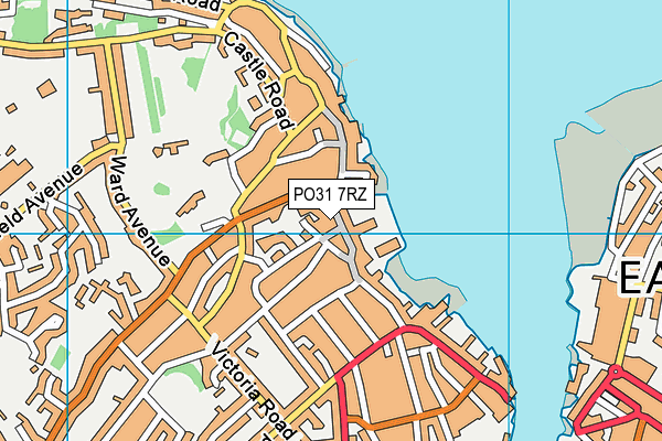 PO31 7RZ map - OS VectorMap District (Ordnance Survey)