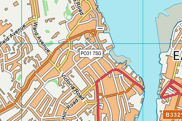 PO31 7SG map - OS VectorMap District (Ordnance Survey)