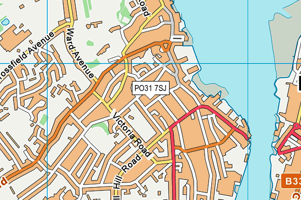 PO31 7SJ map - OS VectorMap District (Ordnance Survey)