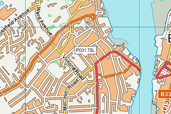 PO31 7SL map - OS VectorMap District (Ordnance Survey)