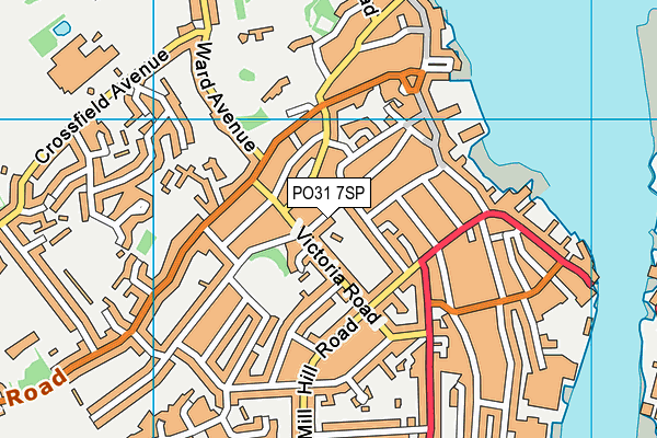 PO31 7SP map - OS VectorMap District (Ordnance Survey)