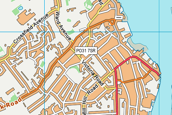 PO31 7SR map - OS VectorMap District (Ordnance Survey)