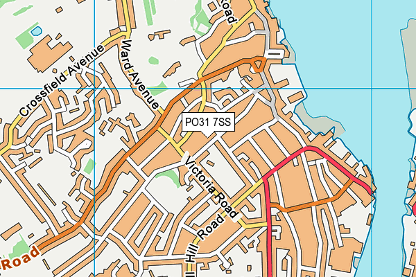 PO31 7SS map - OS VectorMap District (Ordnance Survey)