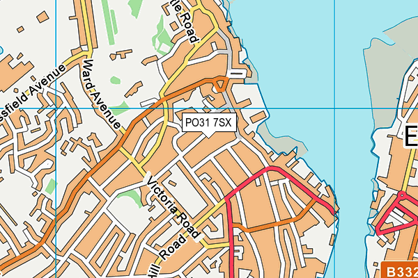 PO31 7SX map - OS VectorMap District (Ordnance Survey)