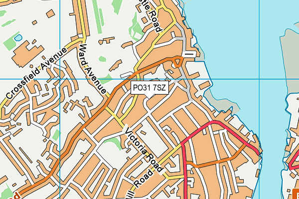 PO31 7SZ map - OS VectorMap District (Ordnance Survey)