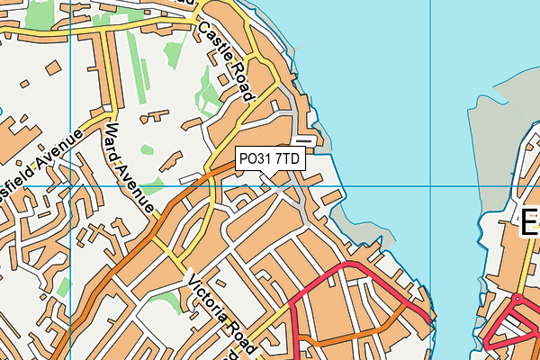 PO31 7TD map - OS VectorMap District (Ordnance Survey)