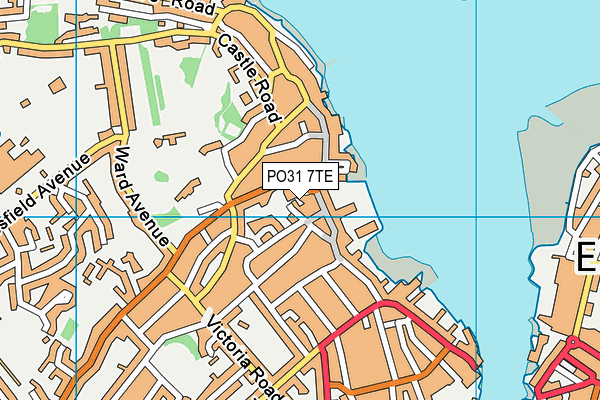 PO31 7TE map - OS VectorMap District (Ordnance Survey)