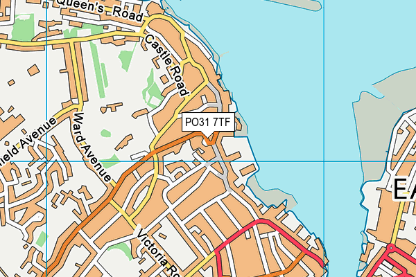 PO31 7TF map - OS VectorMap District (Ordnance Survey)