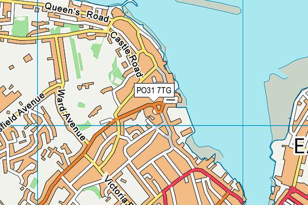 PO31 7TG map - OS VectorMap District (Ordnance Survey)