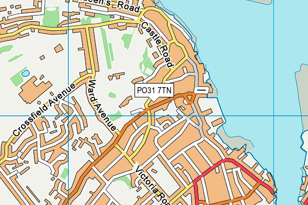 PO31 7TN map - OS VectorMap District (Ordnance Survey)