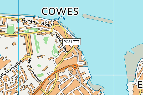 PO31 7TT map - OS VectorMap District (Ordnance Survey)