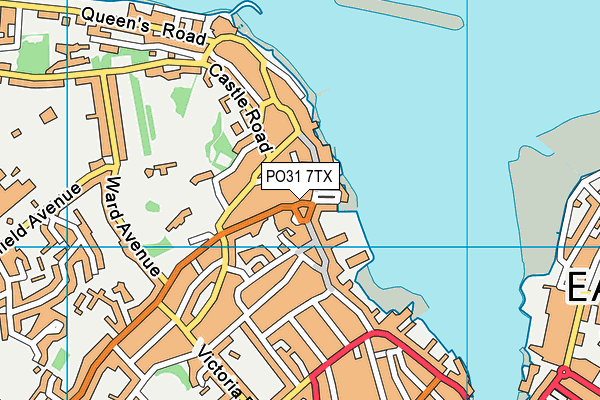 PO31 7TX map - OS VectorMap District (Ordnance Survey)
