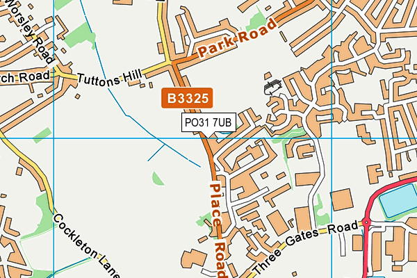 PO31 7UB map - OS VectorMap District (Ordnance Survey)