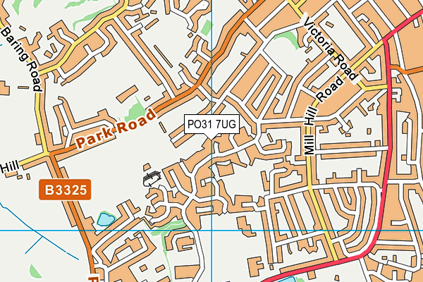 PO31 7UG map - OS VectorMap District (Ordnance Survey)