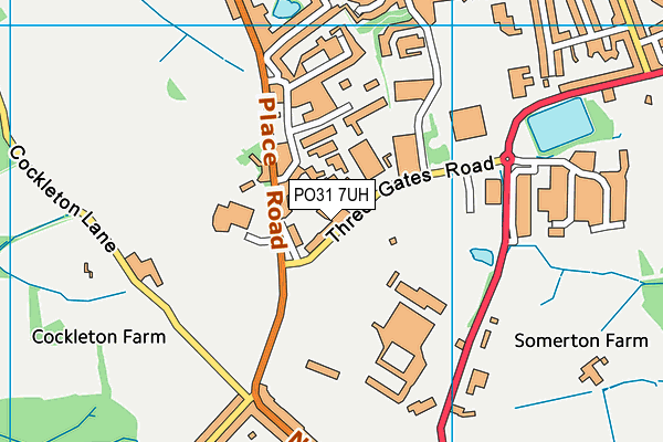 PO31 7UH map - OS VectorMap District (Ordnance Survey)