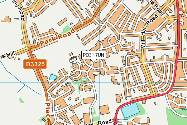 PO31 7UN map - OS VectorMap District (Ordnance Survey)