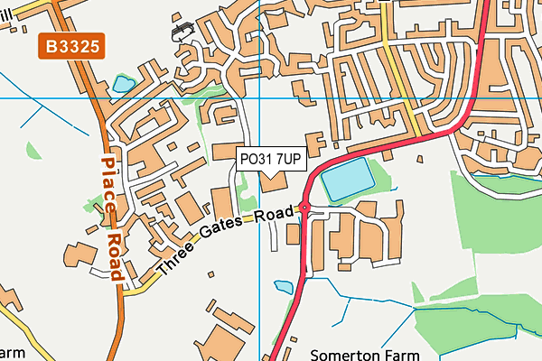 PO31 7UP map - OS VectorMap District (Ordnance Survey)