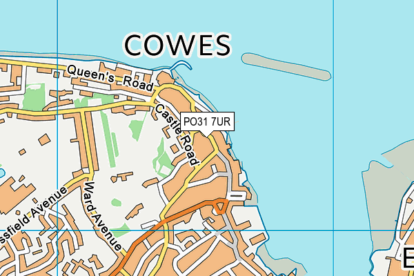 PO31 7UR map - OS VectorMap District (Ordnance Survey)