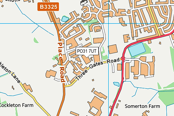 PO31 7UT map - OS VectorMap District (Ordnance Survey)