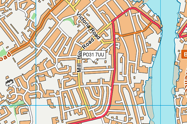 PO31 7UU map - OS VectorMap District (Ordnance Survey)