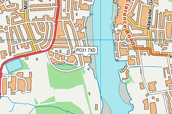 Urban Metro (Cowes) (Closed) map (PO31 7XD) - OS VectorMap District (Ordnance Survey)