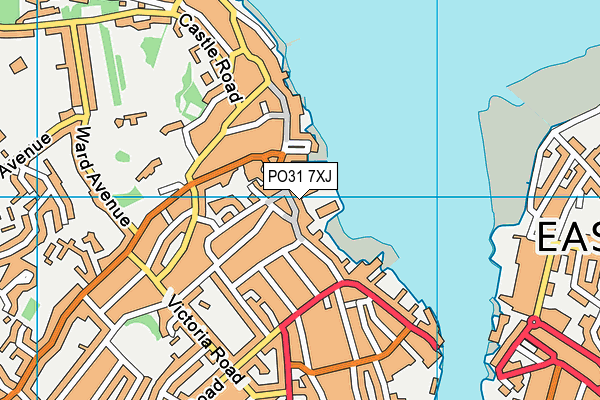 PO31 7XJ map - OS VectorMap District (Ordnance Survey)