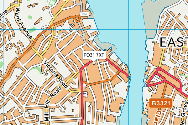 PO31 7XT map - OS VectorMap District (Ordnance Survey)