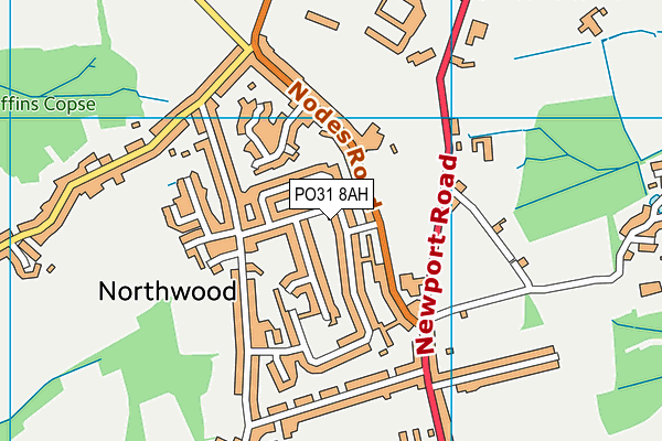 PO31 8AH map - OS VectorMap District (Ordnance Survey)