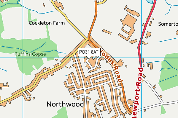 PO31 8AT map - OS VectorMap District (Ordnance Survey)