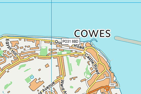 PO31 8BD map - OS VectorMap District (Ordnance Survey)