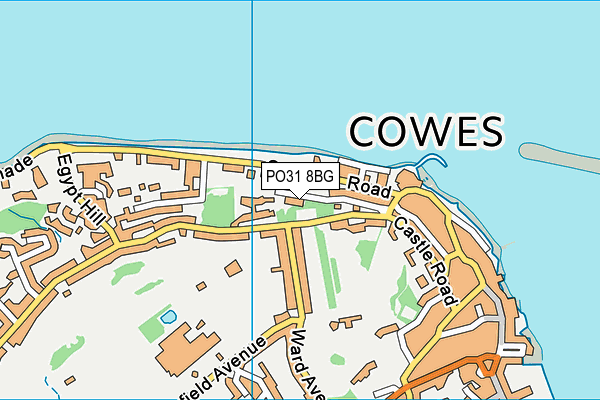 PO31 8BG map - OS VectorMap District (Ordnance Survey)