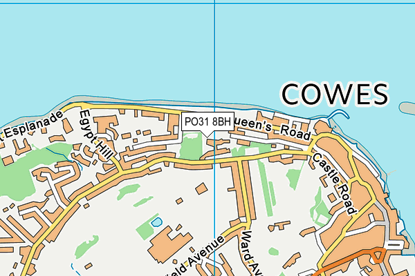 PO31 8BH map - OS VectorMap District (Ordnance Survey)