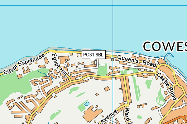 PO31 8BL map - OS VectorMap District (Ordnance Survey)