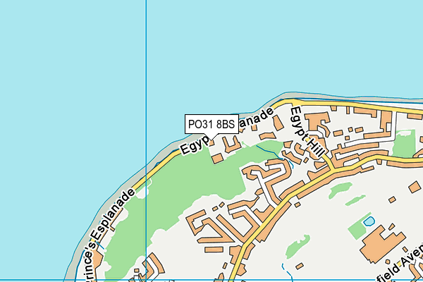 PO31 8BS map - OS VectorMap District (Ordnance Survey)