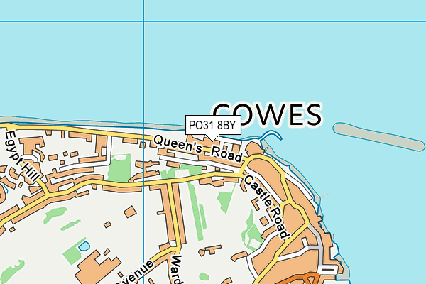 PO31 8BY map - OS VectorMap District (Ordnance Survey)