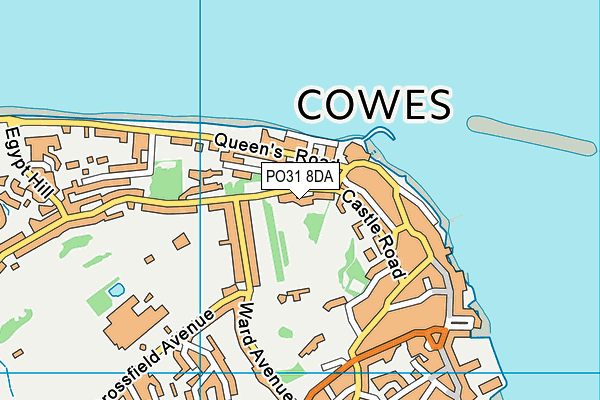 PO31 8DA map - OS VectorMap District (Ordnance Survey)