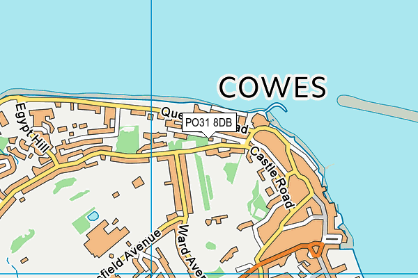 PO31 8DB map - OS VectorMap District (Ordnance Survey)