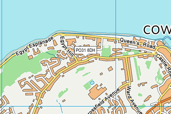 PO31 8DH map - OS VectorMap District (Ordnance Survey)