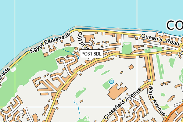 PO31 8DL map - OS VectorMap District (Ordnance Survey)