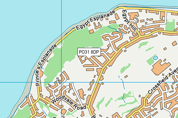 PO31 8DP map - OS VectorMap District (Ordnance Survey)
