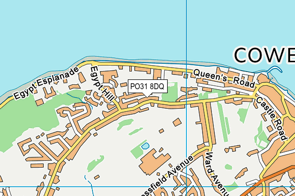 PO31 8DQ map - OS VectorMap District (Ordnance Survey)