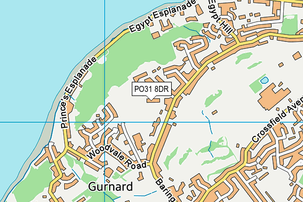 PO31 8DR map - OS VectorMap District (Ordnance Survey)