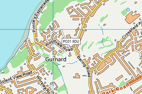 PO31 8DU map - OS VectorMap District (Ordnance Survey)