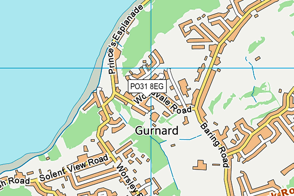 PO31 8EG map - OS VectorMap District (Ordnance Survey)