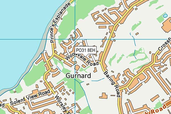 PO31 8EH map - OS VectorMap District (Ordnance Survey)
