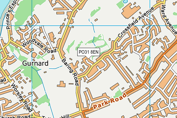 PO31 8EN map - OS VectorMap District (Ordnance Survey)