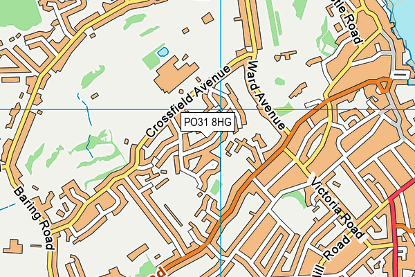 PO31 8HG map - OS VectorMap District (Ordnance Survey)