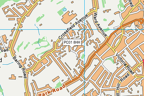 PO31 8HH map - OS VectorMap District (Ordnance Survey)